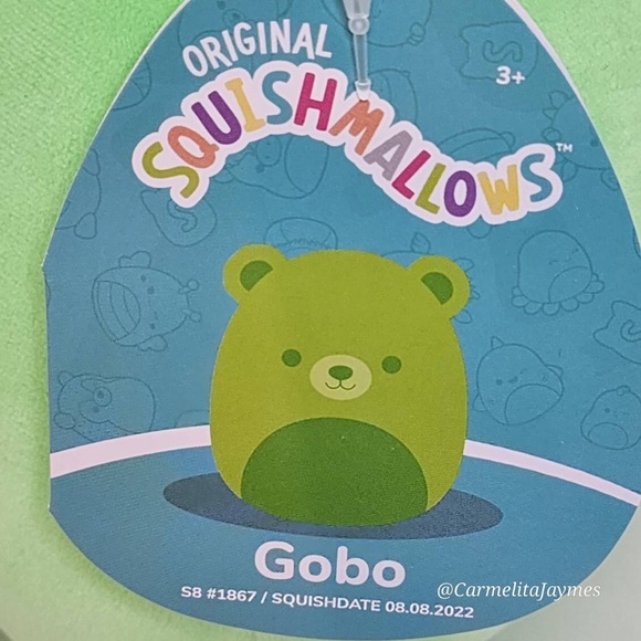 🇨🇦 GOBO 💚🐻 Green Gummy Bear CANADIAN AND BLACKLIGHT Squishmallow ☆ NWT ☆ - Picture 6 of 8